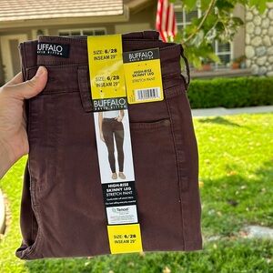 NWT buffalo David BITTON high-rise skinny leg stretch pant 6/28